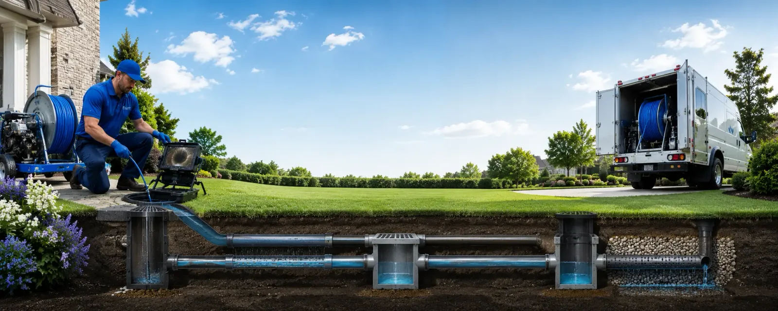 Outdoor drain cleaning information for Arcadia, LA